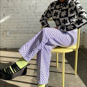 LISA SAYS GAH ROBYN HIGH-WAISTED JEAN PURPLE MULTI (from Urban Outfitters)